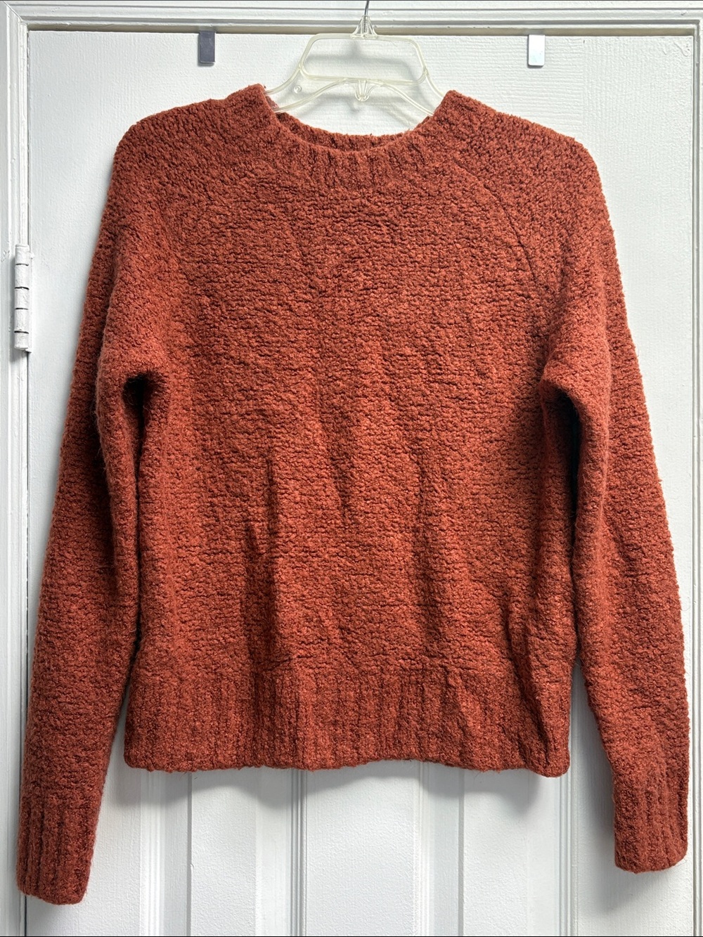 Primark Terracotta Orange Copper Crewneck Knit Soft Sweater Women's Size S 6/8 !